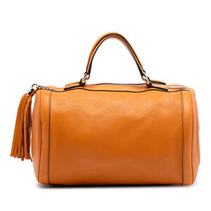 Pre-Loved Gucci Medium Pebbled Calfskin Soho Boston Bag